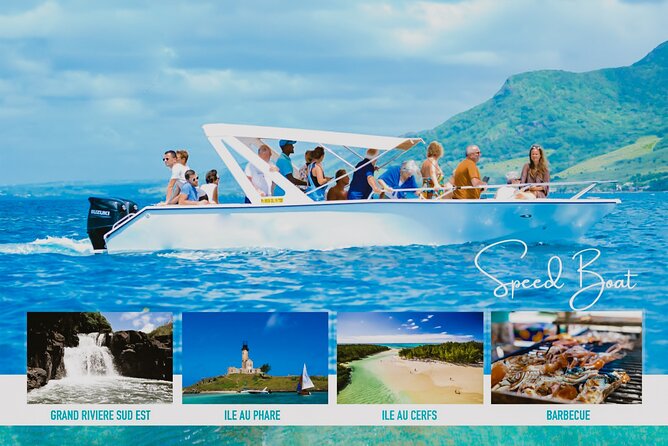 5 Islands Speedboat Cruise incl. Snorkeling in Blue Bay + Lunch at Ile aux Cerfs - Ile aux Aigrettes and the refreshment break