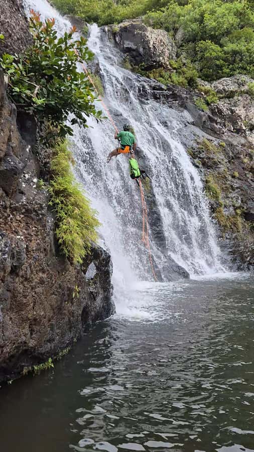 Abseiling/Canyoning - Why Tamarind Falls is best experienced on a rope