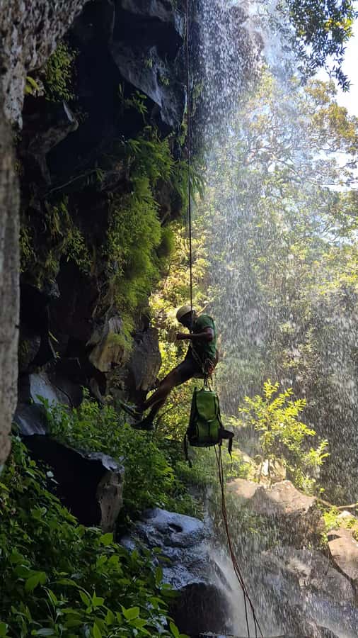 Abseiling/Canyoning - Fifteen and 25 meters of waterfall action