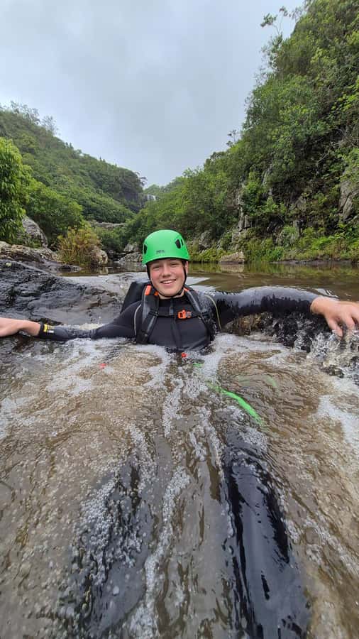Abseiling/Canyoning - Seeing the 55-meter final waterfall from above