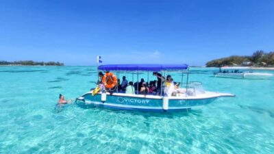 Blue Bay Glass Bottom Boat Visit and Snorkeling