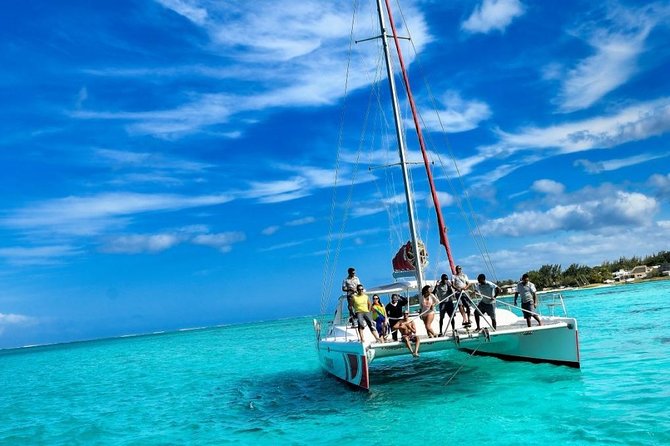 Catamaran Adventure Full Day: Ile aux cerfs,GRSE Waterfall,Snorkeling &BBQ Lunch - The morning ride to Grand River South East Waterfall