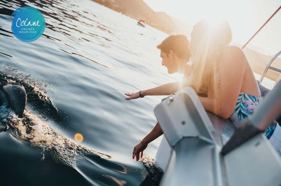 Ile Aux Bénitiers : Private Catamaran Cruise & Gourmet Lunch - Dolphin watching in Tamarin Bay