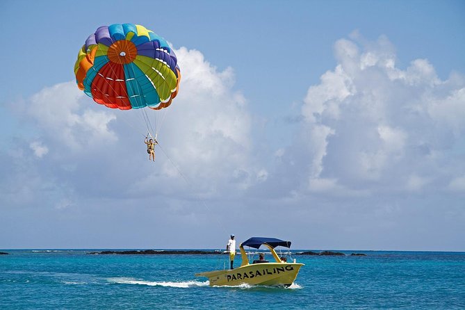 Ile aux Cerf: Speed boat with Parasailing & Tube Riding and Lunch - A full day built around Mauritius’ east-coast lagoon