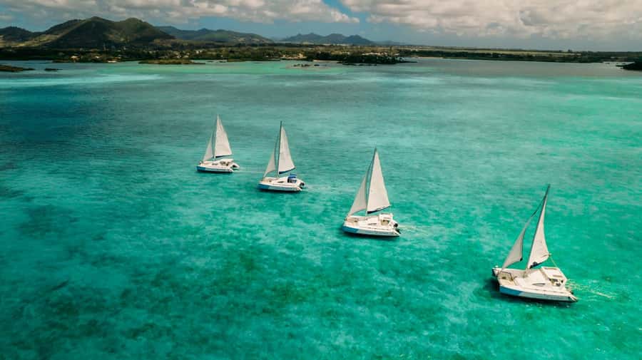 Ile Aux Cerfs: Catamaran Cruise, island, waterfalls, Lunch - A BBQ lunch with drinks on board