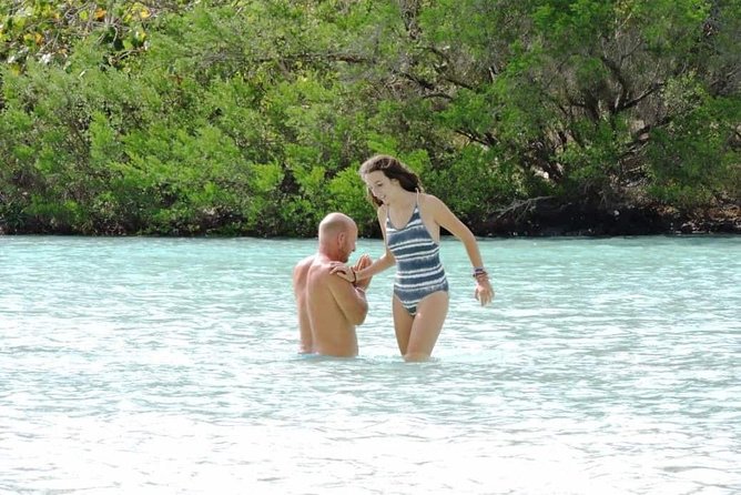 Marvelous Ile aux Cerf island: Speed Boat, Parasailing, Lunch & GRSE waterfall - BBQ lunch and drinks at Islet Margenie