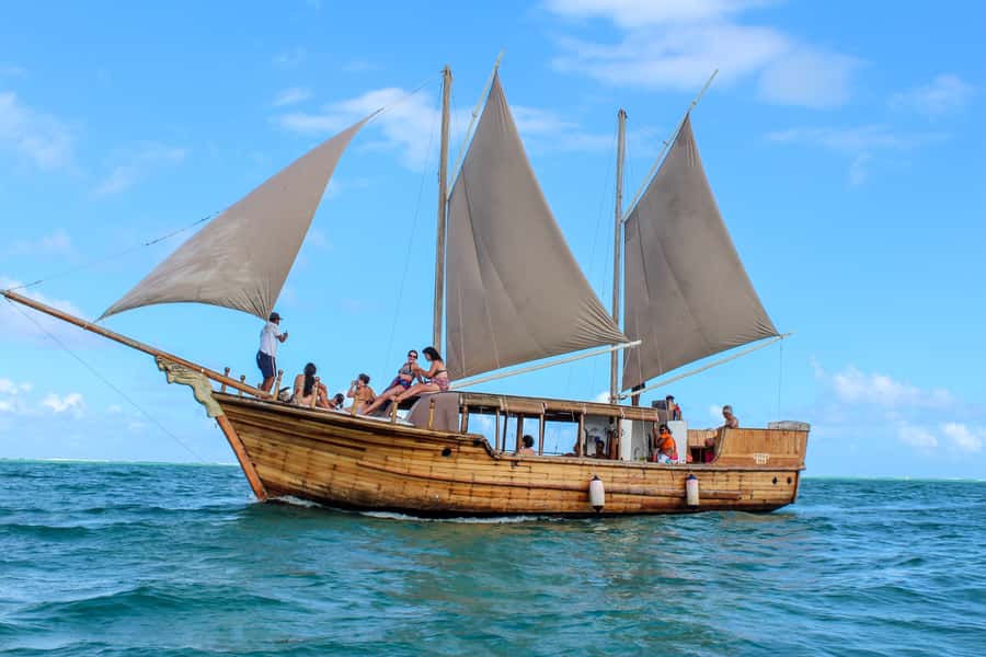 Mauritius: Boat trip to Ile aux Cerfs with Lunch/waterslide - The big appeal: a boat with its own waterslide