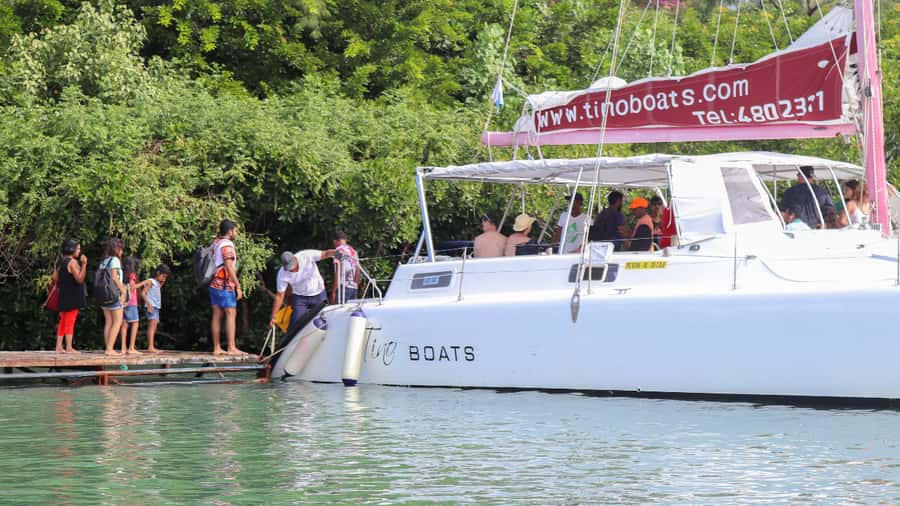 Mauritius: Catamaran Day Cruise to lle aux Cerfs with Lunch - Grand River South East waterfall stop