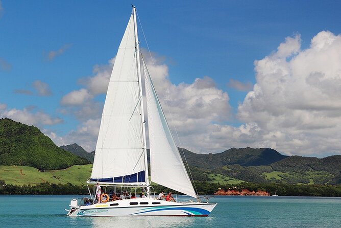 Mauritius : Full day All inclusive Ile aux cerfs Catamaran cruise - The waterfall question: check the current route