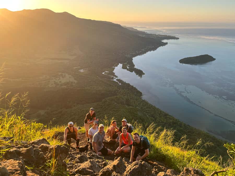 Mauritius: Le Morne Mountain Guided Sunrise Hike and Climb - Four rocky sections where hiking becomes climbing