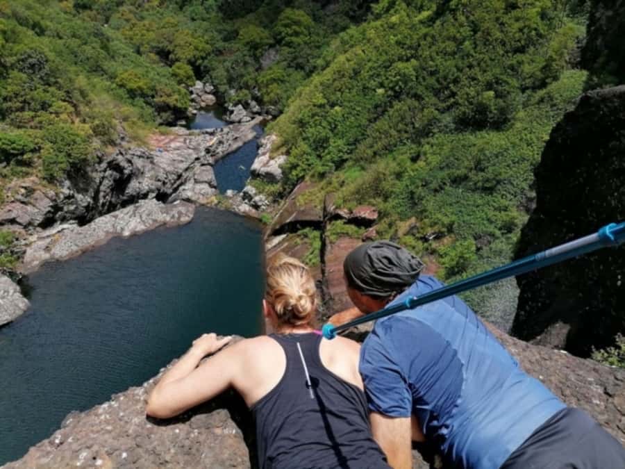 Mauritius: Tamarind Falls Guided Hike with Swim and Lunch - Lunch beside the water