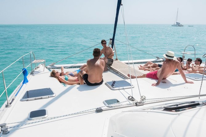 Sailing Catamaran Cruises - Crystal Rock with Le Morne in view