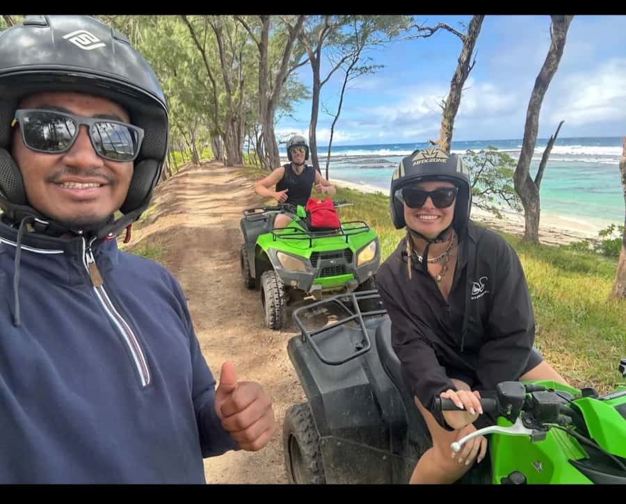 South of Mauritius: Quad Bike Tour - Crossing the sugarcane tracks