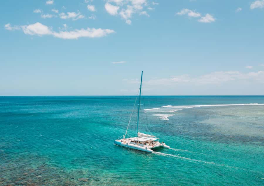 Southwest of Mauritius: Catamaran Cruise w/ Snorkeling - Searching for dolphins in Tamarin Bay