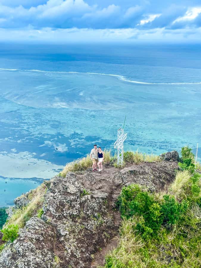 Sunrise hike at Le Morne Brabant with Local Guides (UNESCO) - Reaching the viewpoint as the lagoon brightens