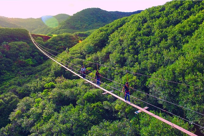 Vallé Advenature Park, South Mauritius - Zip lines, the Nepalese Bridge, and mountain sledding
