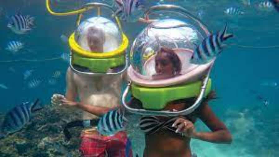 Walking under the sea in Mauritius with transfer - A 20-Minute Walk Beneath the Belle Mare Lagoon